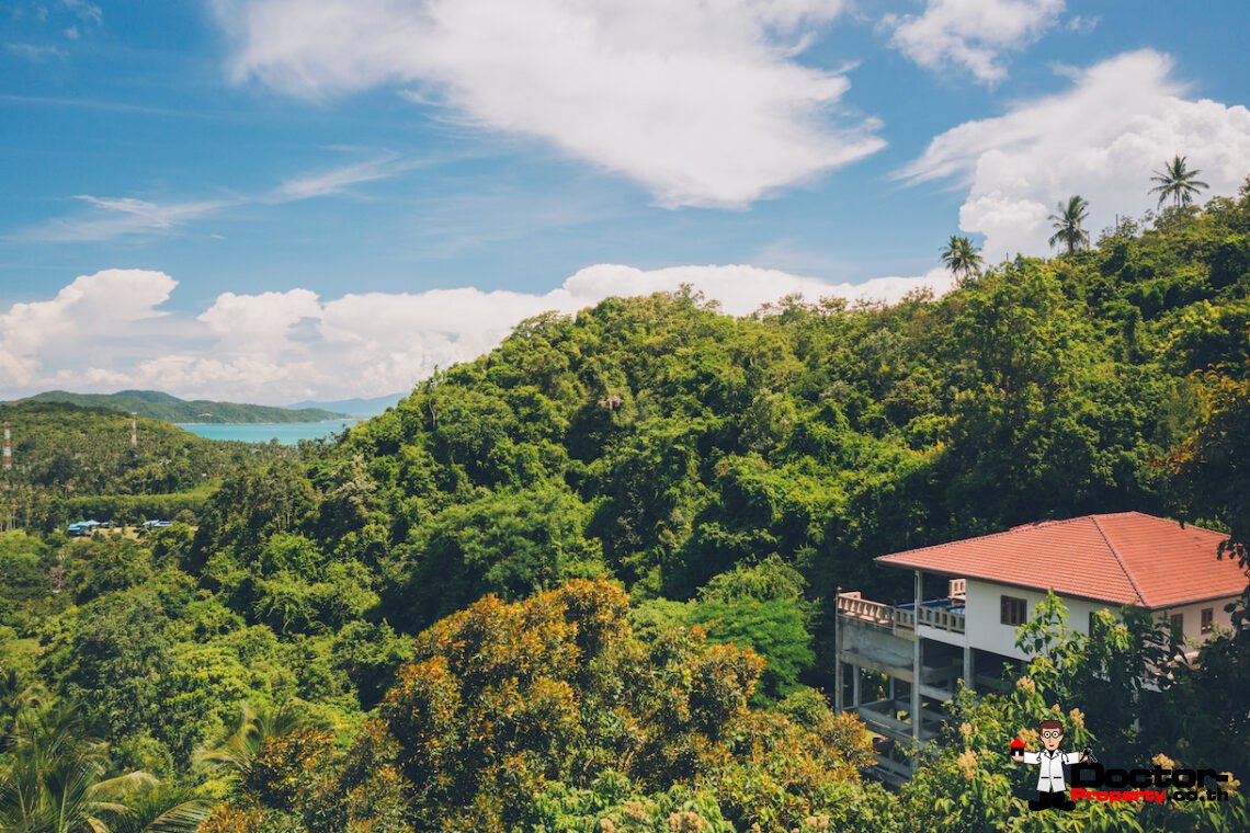 4 Bed Pool Villa with Sea View – Taling Ngam, Koh Samui – For Sale
